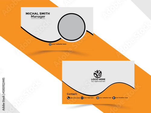 Creative fast food business  Card Design