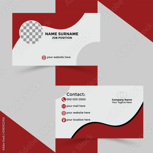 Business card design template, Clean professional business card template, visiting card, business card template.