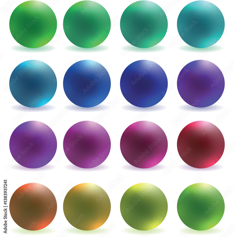 Color gradient balls Color gradient balls