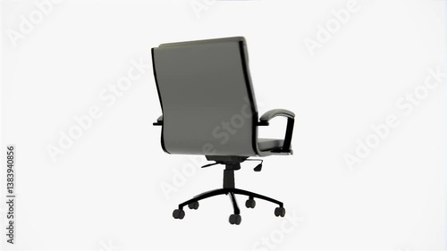 black office chair animation