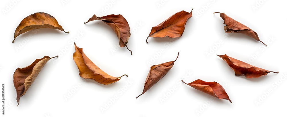 autumn leaves isolated