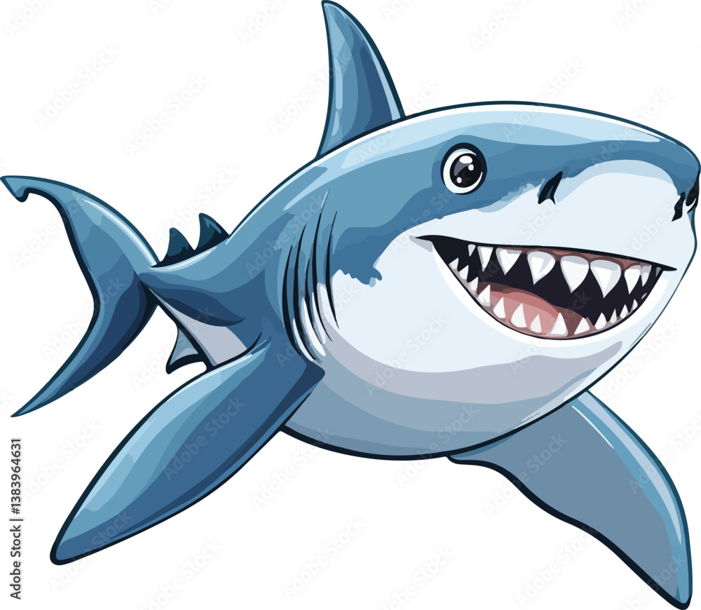 Obraz premium Shark Vector Illustration