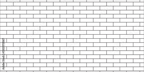 white brick wall texture and solid bricks seamless pattern background.	
