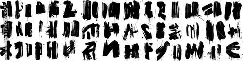Graffiti strokes and brush, spray-paint effect, black vector, uneven strokes, modern street art style, gritty and raw