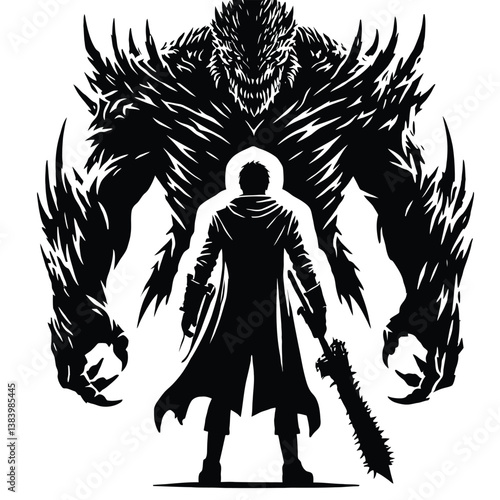 Hero Confronting Monster