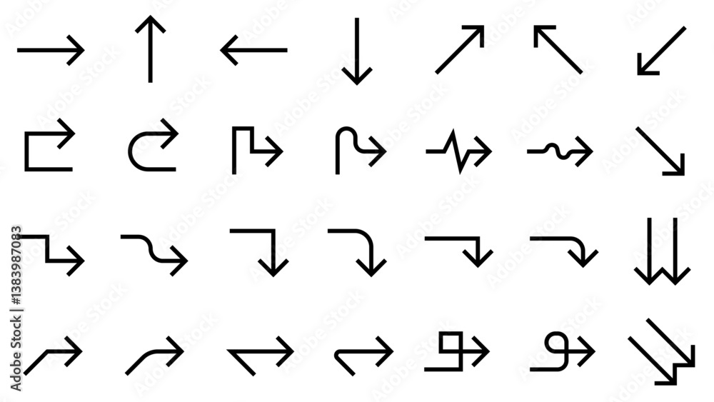 Hand-drawn Sketch Arrows Set | Vector Icons for Business & Education Hand-drawn Sketch Arrows Set | Vector Icons for Business & Education