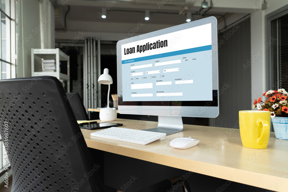 Online loan application form for modish digital information collection on the internet network Online loan application form for modish digital information collection on the internet network