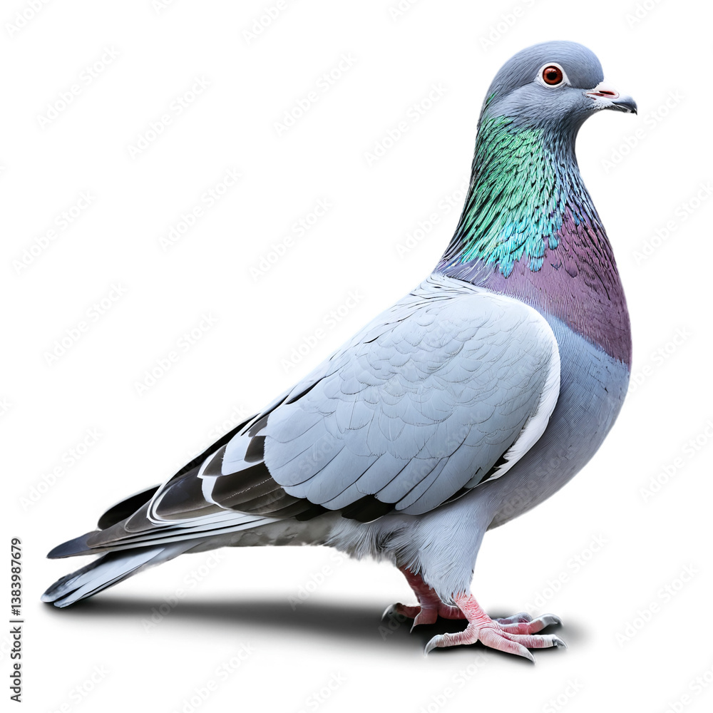 Naklejka premium pigeon isolated on transparent background