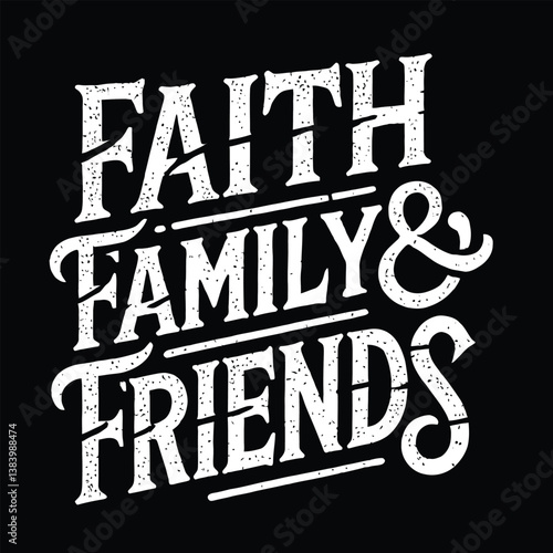 Faith Family Friends Silhouette