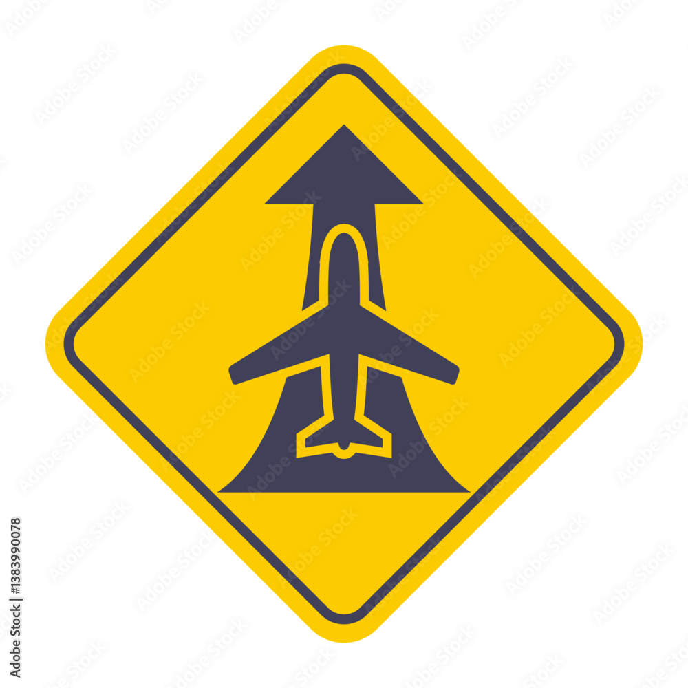 Flat image of black silhouette of passenger plane taking off, arrow pointing up. Flat image of black silhouette of passenger plane taking off, arrow pointing up.