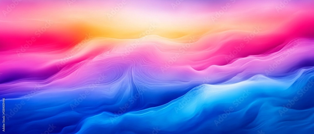 Abstract colorful flowing layers create an aesthetically pleasing background Abstract colorful flowing layers create an aesthetically pleasing background
