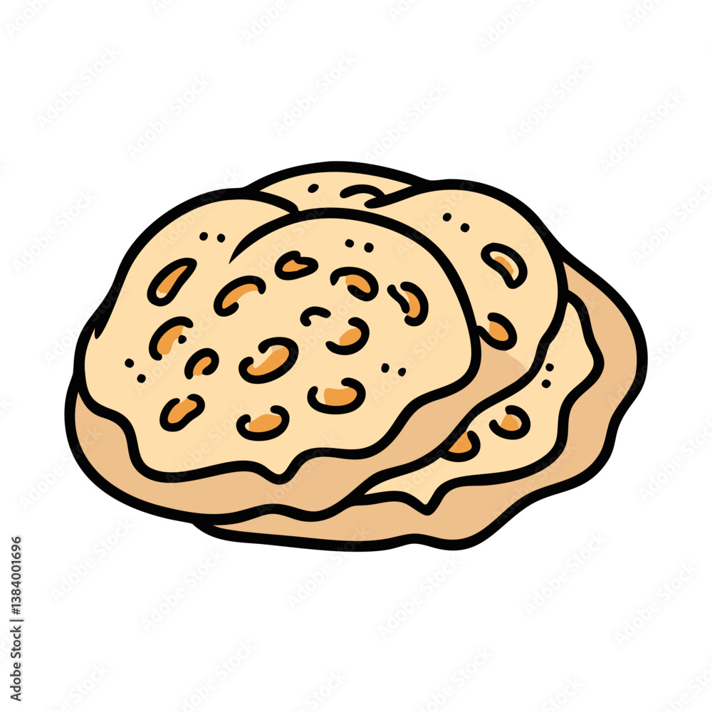 mashed potatoes vector art, mashed potatoes icon, food vector illustration