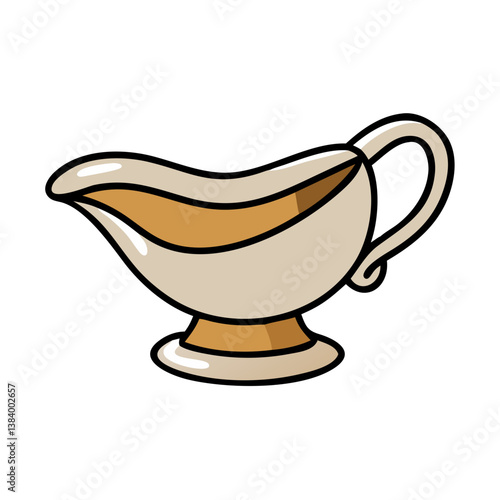 gravy vector art, gravy icon, food vector illustration