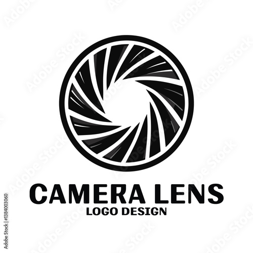 Camera Lens Vector Logo Design