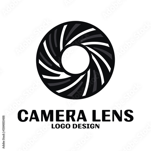 Camera Lens Vector Logo Design