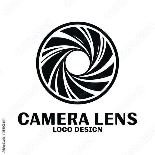 Camera Lens Vector Logo Design