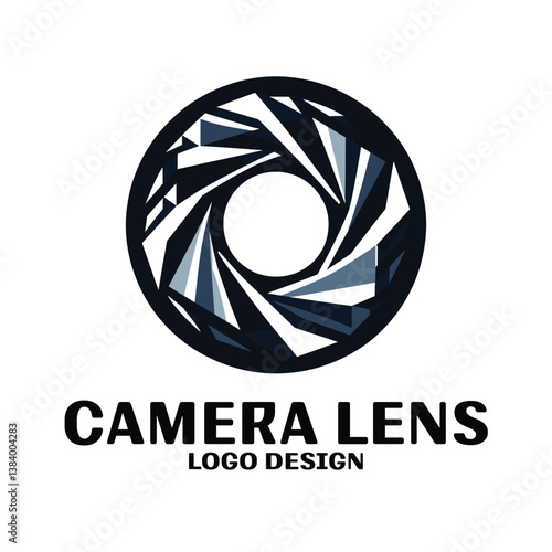 Camera Lens Vector Logo Design
