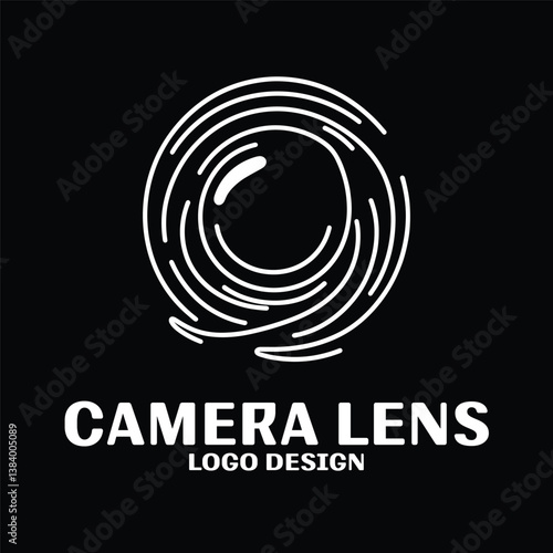 Camera Lens Vector Logo Design