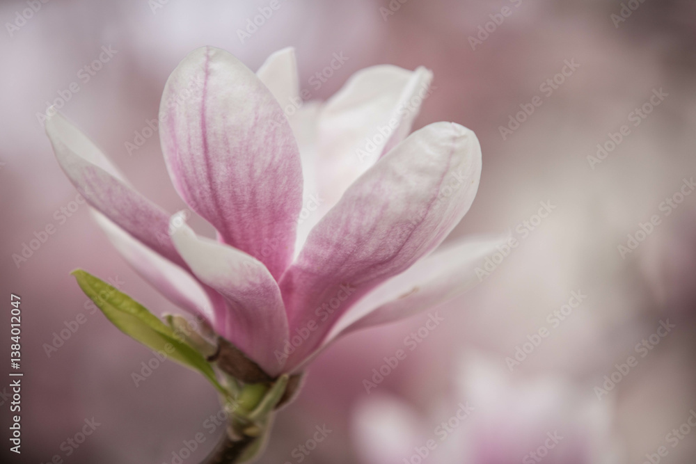 Fototapeta premium pink magnolia flower