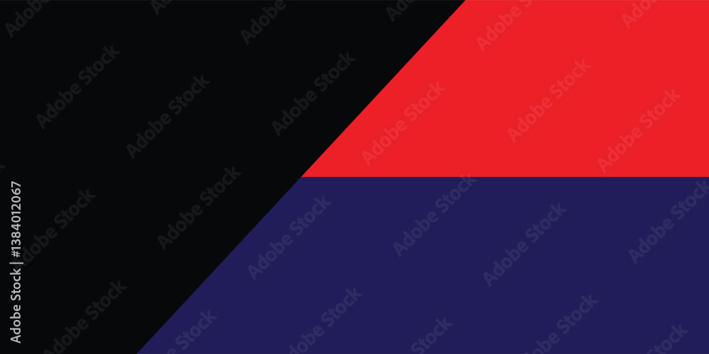 Naklejka premium red black blue color paper texture background. Trend colors, geometric paper background. Colorful of soft paper background.