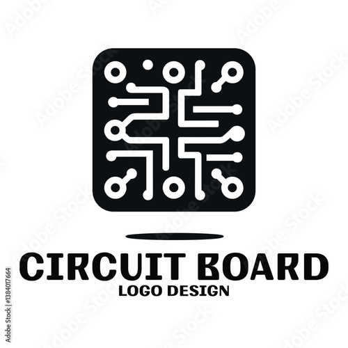 Circuit Board Vector Logo Design