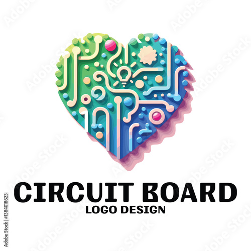 Circuit Board Vector Logo Design