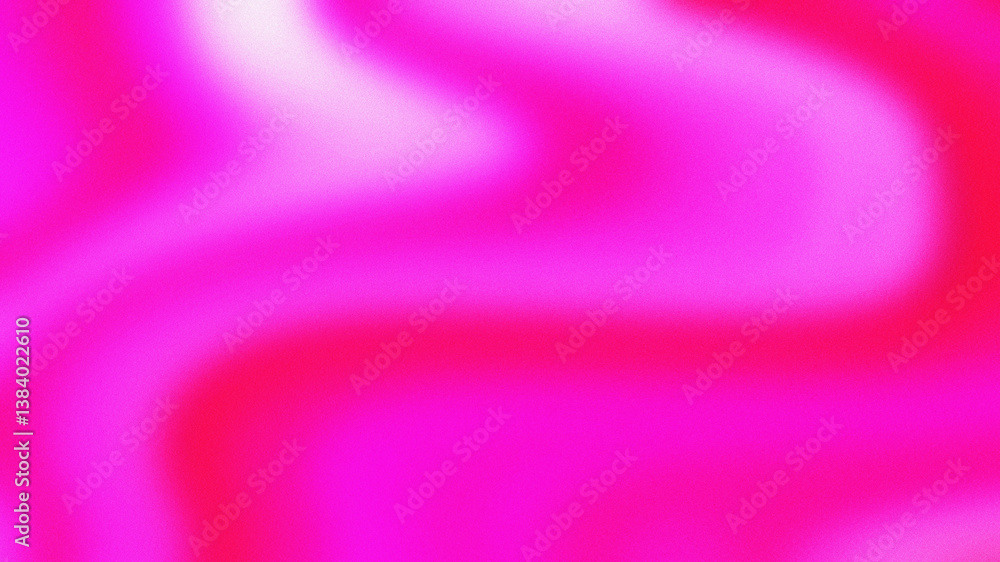 Fototapeta premium Abstract background with bright neon glow and fluid color gradient blending together creating smooth flowing waves and texture effects from noise grain and blur motion