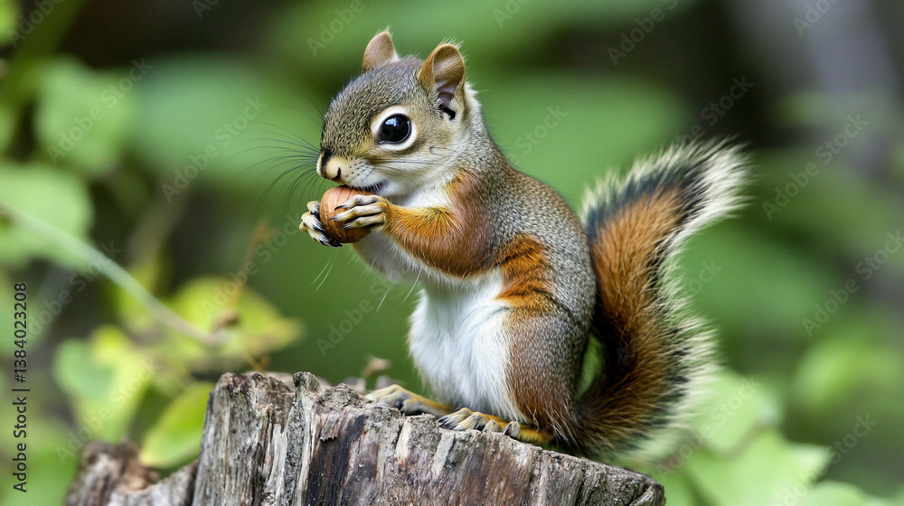 Cute squirrel eating a nut (1) Cute squirrel eating a nut (1)