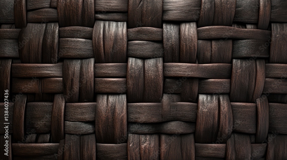 Dark brown woven wood texture background (5) Dark brown woven wood texture background (5)