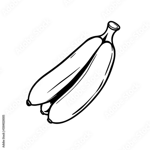 Illustration Of A Pair Of Light Blue Bananas