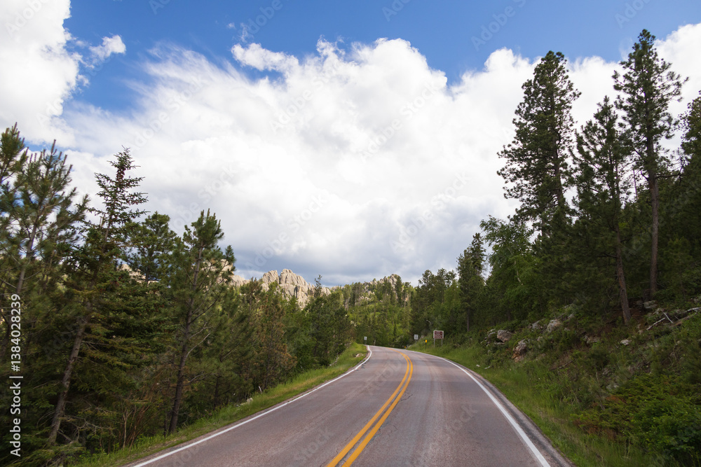 Peter Norbeck Scenic byway through Custer State Park, South Dakota Peter Norbeck Scenic byway through Custer State Park, South Dakota