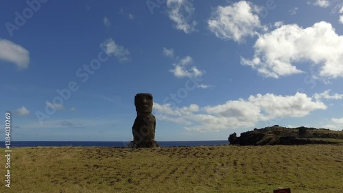 Moai on Easter Island Rapa Nui