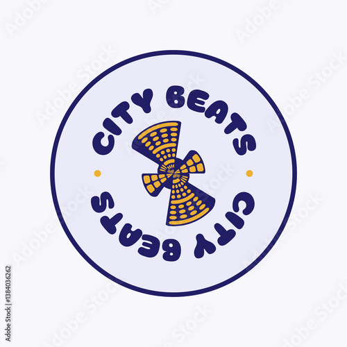Sticker Badge City Beats Street Music Underground Vibes