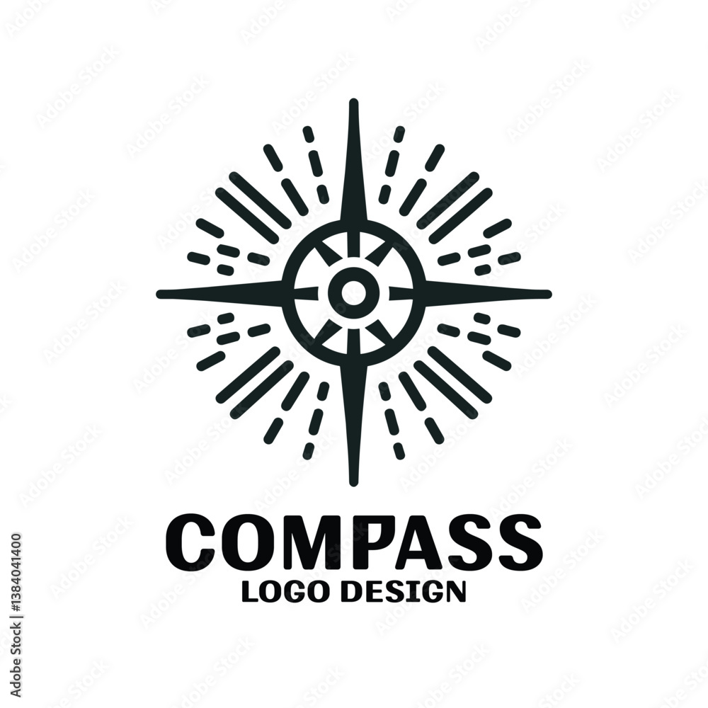 Compass Vector Logo Design Compass Vector Logo Design