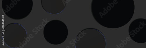 Abstract black circle background. Vector illustration design for presentations, banners, covers, web, flyers, cards, posters, wallpapers, textures, slides and business cards