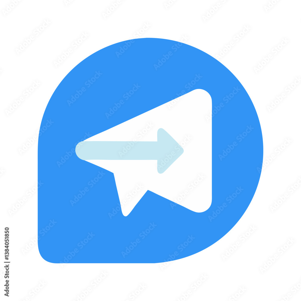 Arrow Messaging Icon for Communication Arrow Messaging Icon for Communication