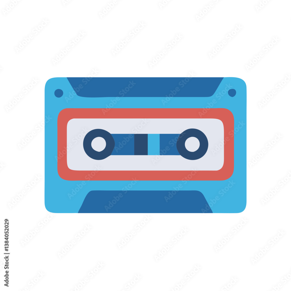 Obraz premium Vintage Music Cassette Tape Icon