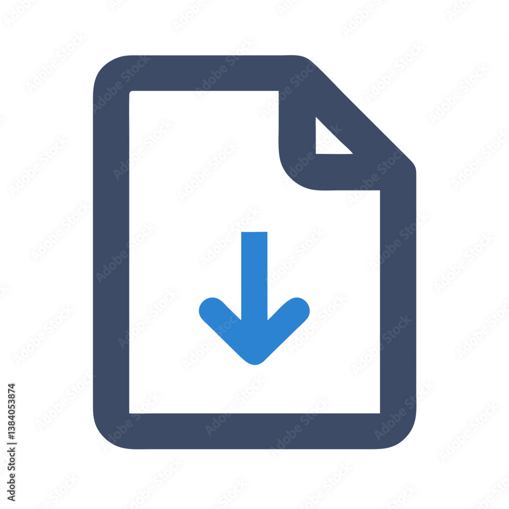 Icon Representing File Downloads Icon Representing File Downloads