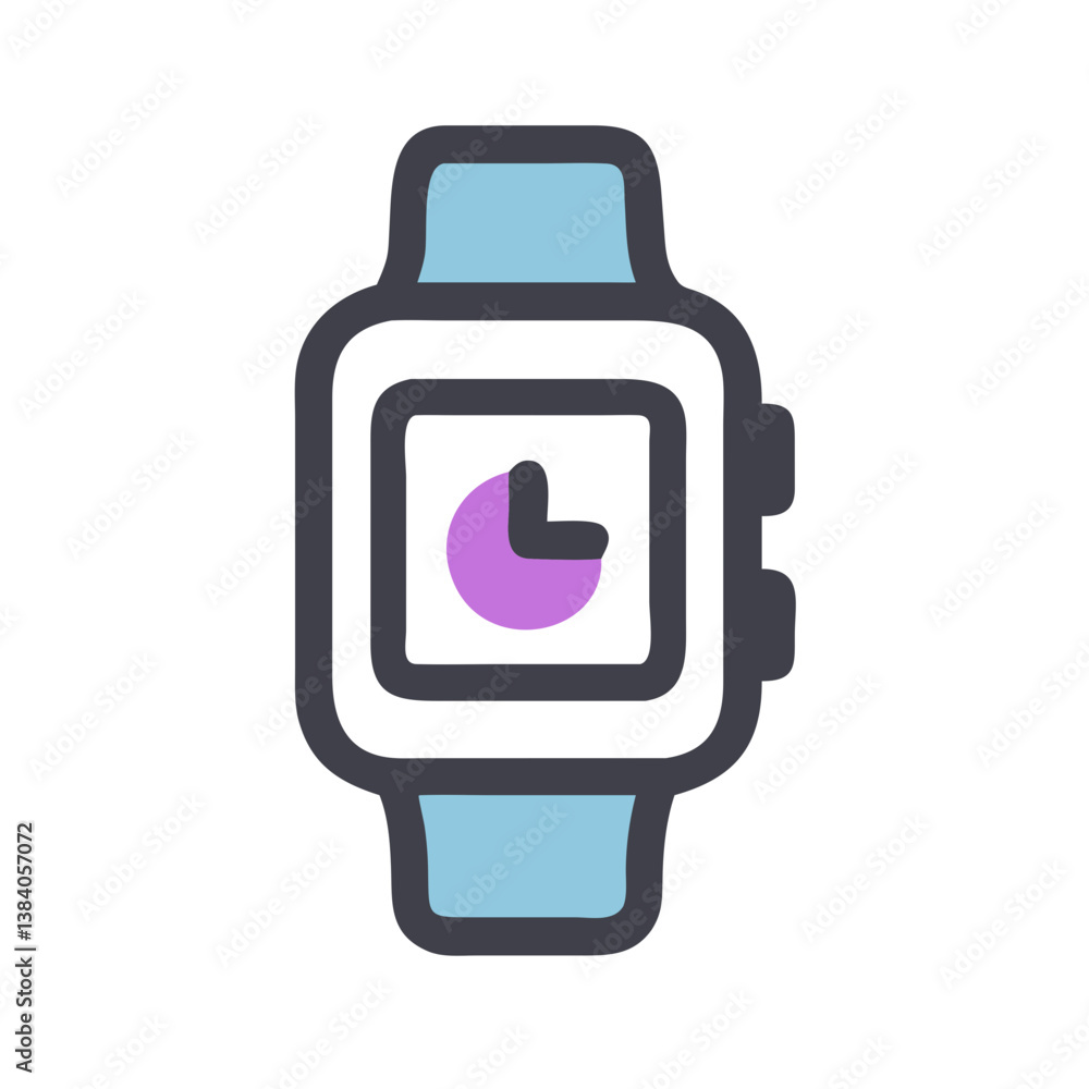 Creative Smartwatch Icon for Fitness Apps Creative Smartwatch Icon for Fitness Apps