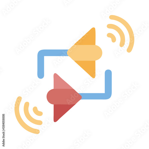  Modern Transmit Icon for Digital Communication