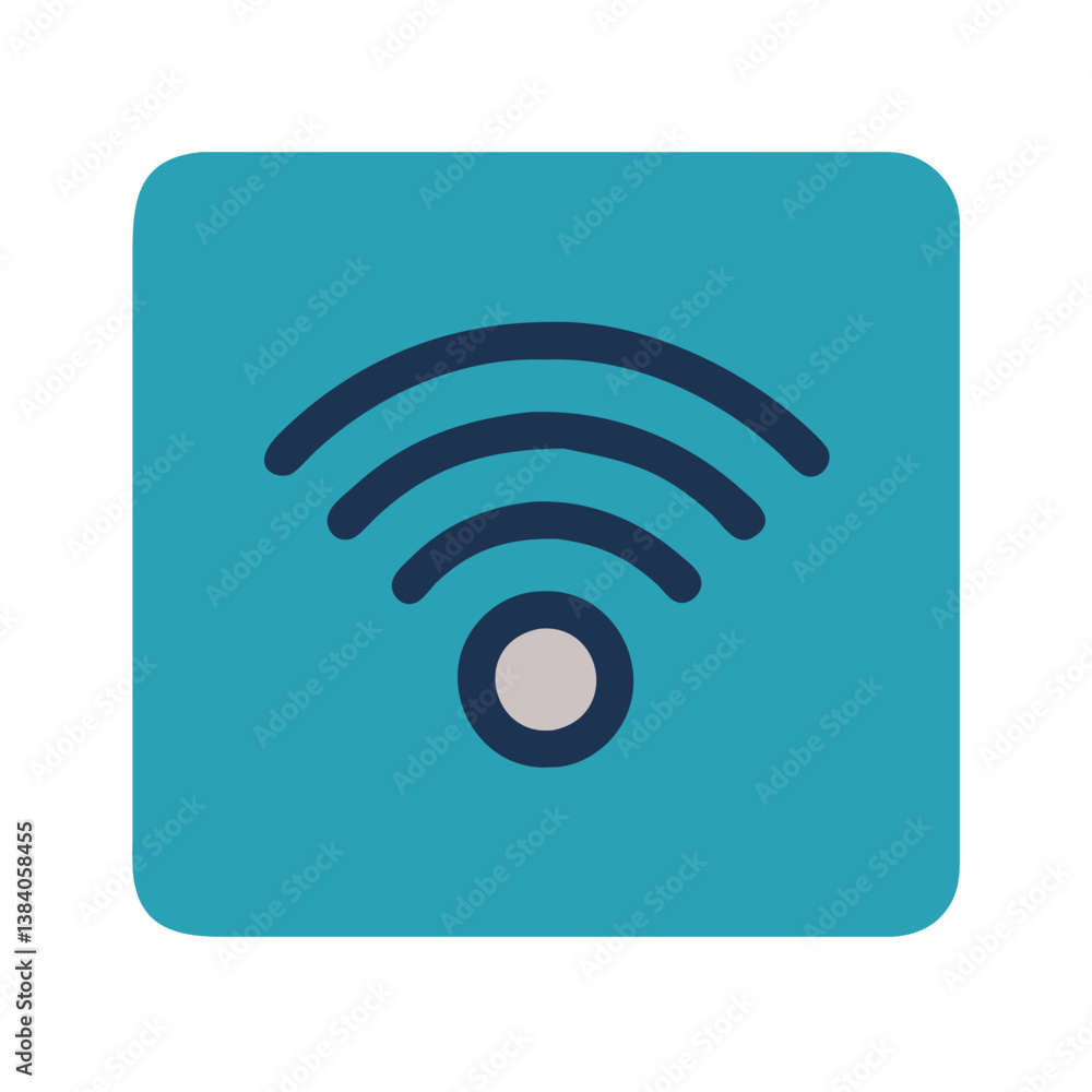 Creative WiFi Symbol Icon for Internet Access Creative WiFi Symbol Icon for Internet Access