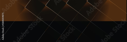 Abstract luxury dark hexagon shape background. Simple hexagonal geometric pattern metal texture design. Luxurious and elegant geometric elements with space for your text. vector