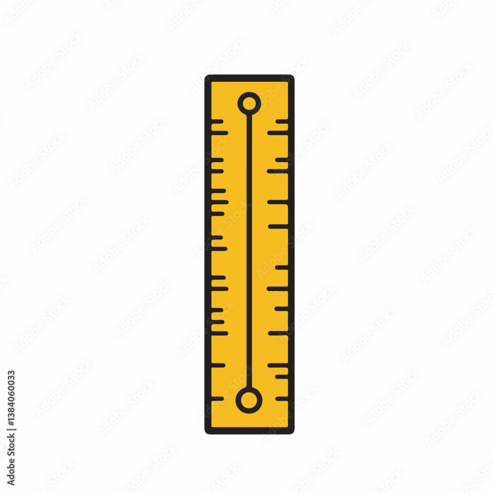 Thermometer icon shows measure indoors white backdrop design Thermometer icon shows measure indoors white backdrop design