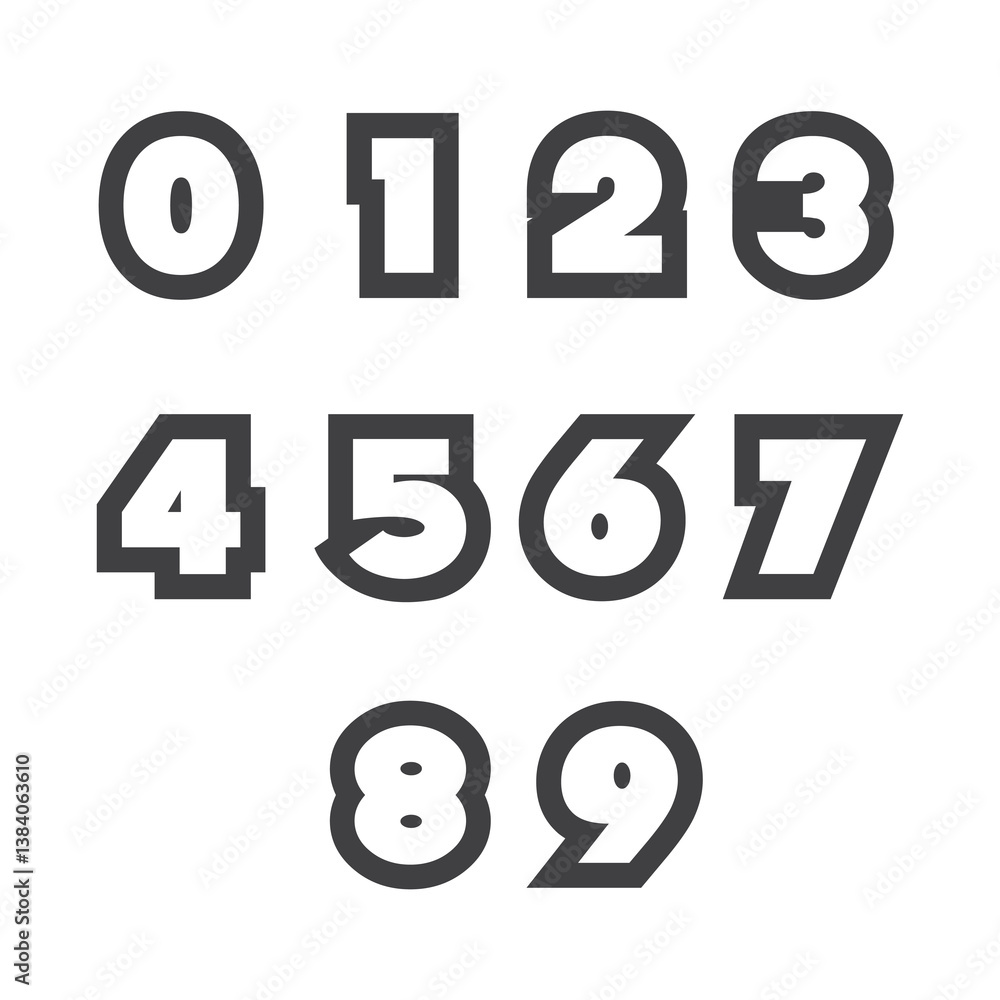set of creative number 1 to 10 logo designs. abstract number design vector illustration
set of creative number 1 to 10 logo designs. abstract number design vector illustration