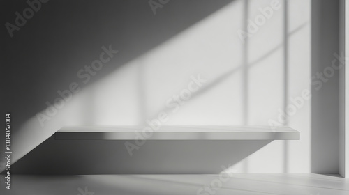 Wallpaper Mural Shelf in modern empty room,minimal design, 3d rendering Torontodigital.ca