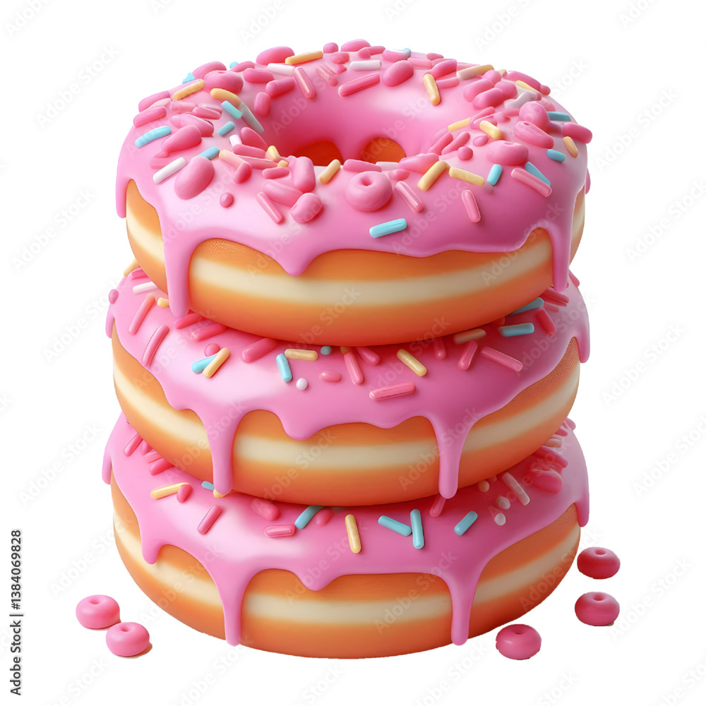 donut isolated on white donut isolated on white