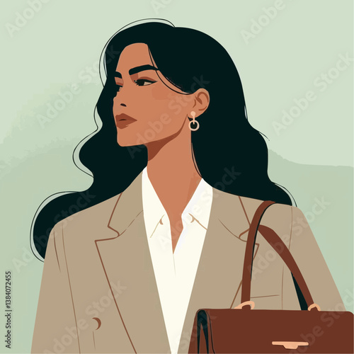 business woman silhouette