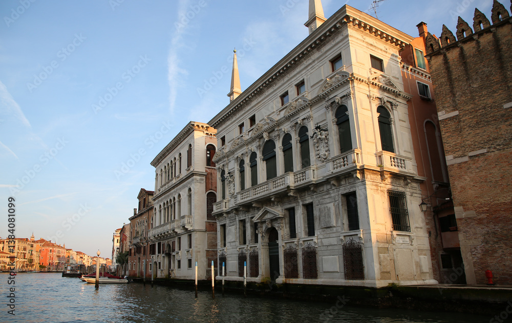 Naklejka premium Palacio Belloni Battagia, Gran Canal, Venecia, Italia