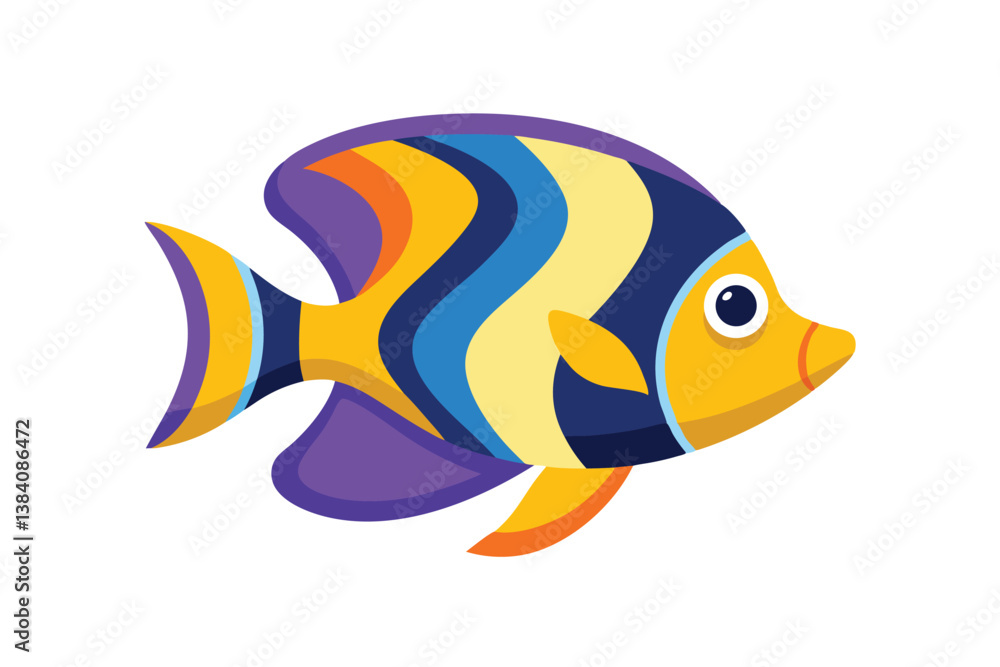 Obraz premium fish on a blue background