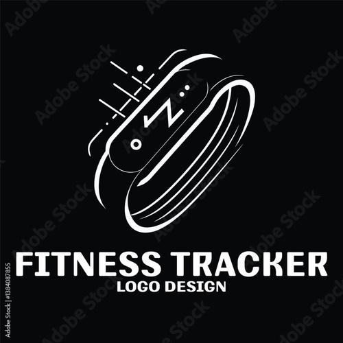 Fitness Tracker Vector Logo Design